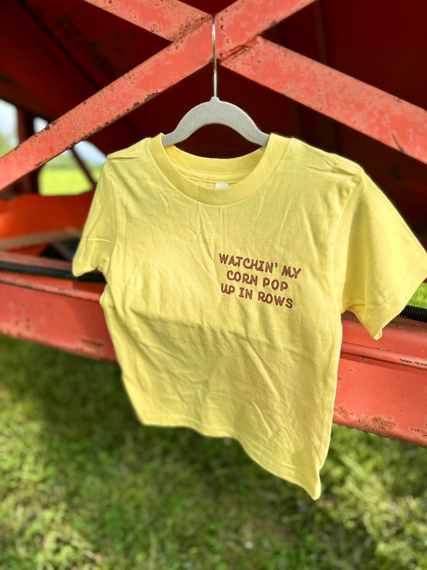 Watchin My Corn Pop Up in Rows | Infant + Toddler Tee